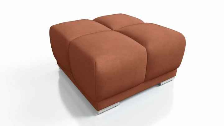 NOWOCZESNY NAROŻNIK KANAPA ROZKŁADANA FUNKCJA SPANIA HONEY L + DUŻA PUFA