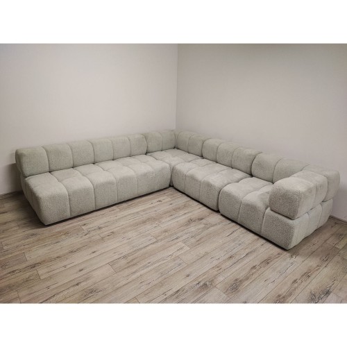 NOWOCZESNY NAROŻNIK MODUŁOWY DO SALONU ROGÓWKA PIKOWANA CLIXI L 277x285 cm