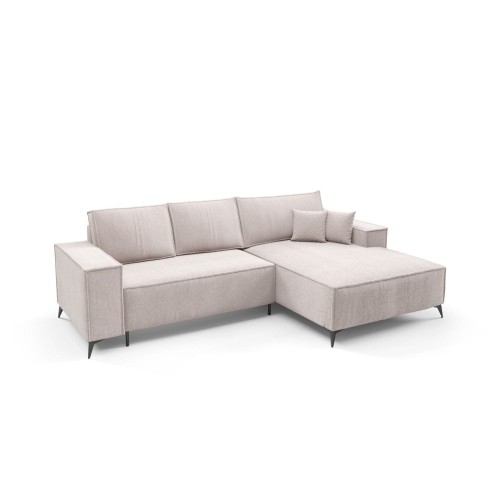 NOWOCZESNY NAROŻNIK ROZKŁADANY DO SALONU DRAGON L POJEMNIK SPRĘŻYNY FALISTE