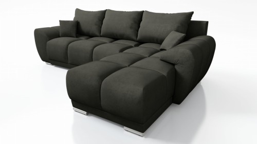 NOWOCZESNY NAROŻNIK ROZKŁADANY KANAPA DO SALONU FUNKCJA SPANIA HONEY L