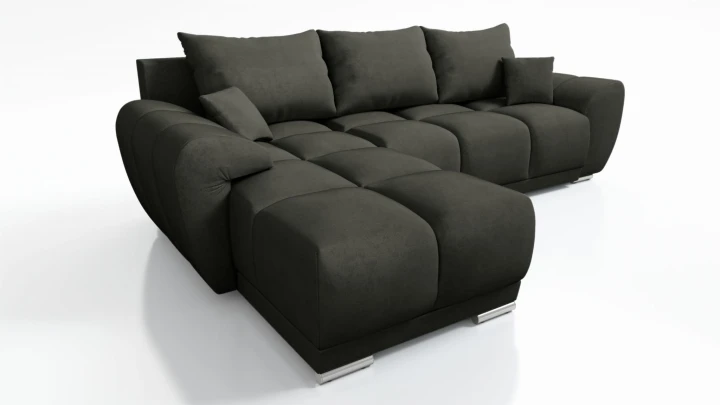 NOWOCZESNY NAROŻNIK ROZKŁADANY KANAPA DO SALONU FUNKCJA SPANIA HONEY L