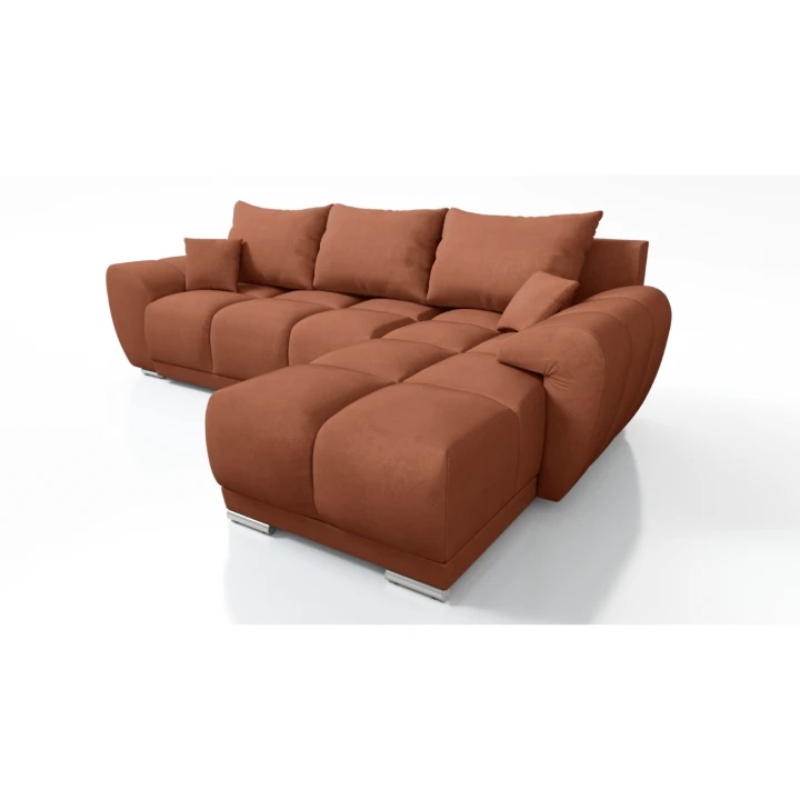 NOWOCZESNY NAROŻNIK ROZKŁADANY ROGÓWKA FUNKCJA SPANIA HONEY L + POJEMNIK