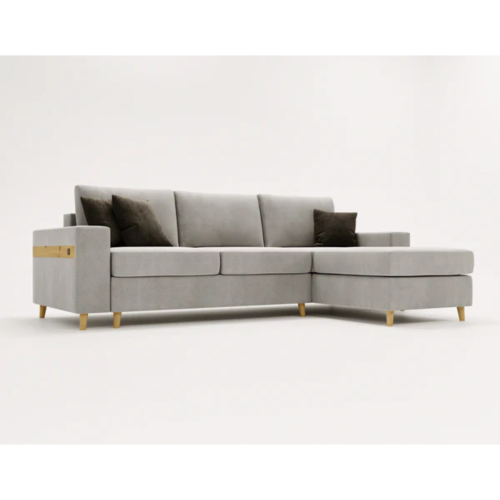 NOWOCZESNY NAROŻNIK ROZKŁADANY ROGÓWKA Z FUNKCJĄ SPANIA CAPITOL USB