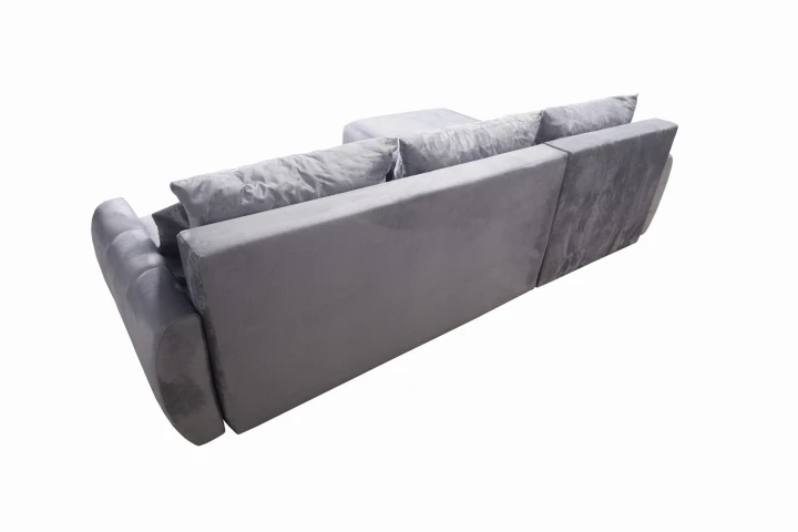 NOWOCZESNY NIEBIESKI NAROŻNIK ROGÓWKA Z FUNKCJĄ SPANIA KODA L