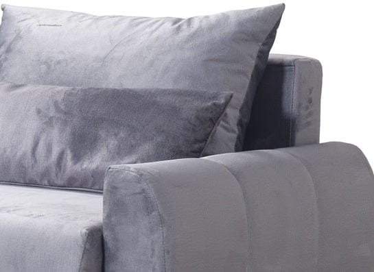 NOWOCZESNY NIEBIESKI NAROŻNIK ROGÓWKA Z FUNKCJĄ SPANIA KODA L