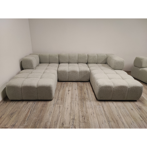 NOWOCZESNY PIKOWANY NAROŻNIK MODUŁOWY DO SALONU ROGÓWKA CLIXI MINI U 279 CM