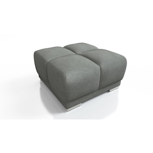 NOWOCZESNY PIKOWANY PUF TAPICEROWANY DO SALONU HONEY DUŻA PUFA SPRĘŻYNY