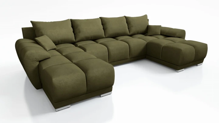 OLIWKOWY DUŻY NAROŻNIK ROZKŁADANY DO SALONU ROGÓWKA FUNKCJA SPANIA HONEY U