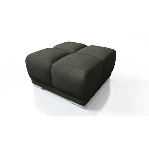 PIKOWANA DUŻA PUFA TAPICEROWANA DO SALONU HONEY CIEMNY GRAFIT