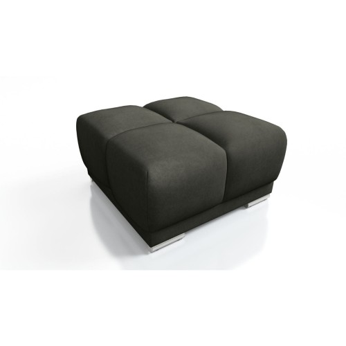 PIKOWANA DUŻA PUFA TAPICEROWANA DO SALONU HONEY CIEMNY GRAFIT