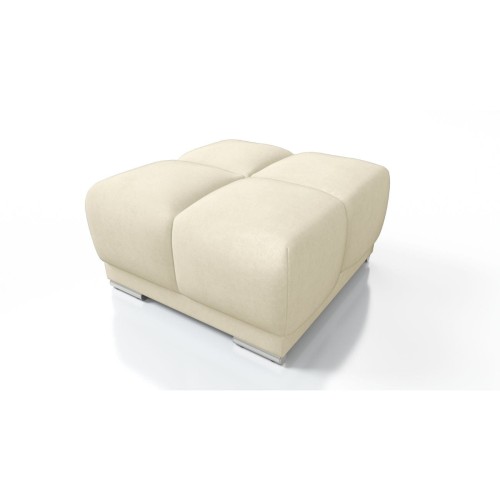 PIKOWANA DUŻA PUFA TAPICEROWANA DO SALONU HONEY JASNY BEŻ