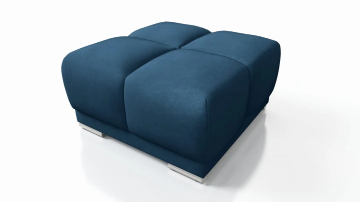 PIKOWANY NAROŻNIK DO SALONU ROZKŁADANY FUNKCJA SPANIA HONEY L + DUŻA PUFA