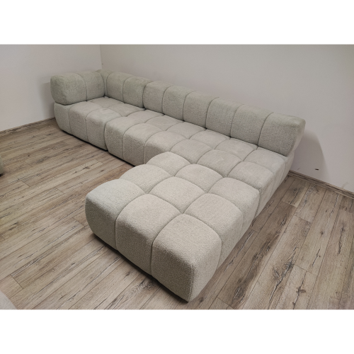 PIKOWANY NAROŻNIK MODUŁOWY DO SALONU ROGÓWKA CLIXI 280 CM SPRĘŻYNY BOUCKLE