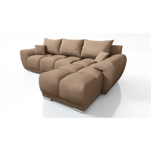 PIKOWANY NAROŻNIK ROZKŁADANY ROGÓWKA FUNKCJA SPANIA HONEY L WCIĄGI POJEMNIK