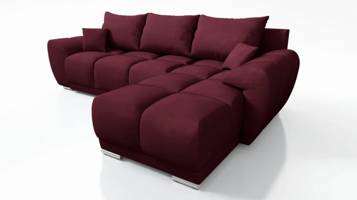 PIKOWANY WYGODNY NAROŻNIK ROZKŁADANY ROGÓWKA Z FUNKCJĄ SPANIA HONEY L