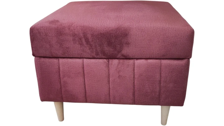 PLAMOODPORNA PUFA TAPICEROWANA FRIDA SPRĘŻYNY BONELL 60x60 cm