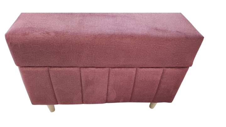 PLAMOODPORNA PUFA TAPICEROWANA FRIDA SPRĘŻYNY BONELL 60x60 cm