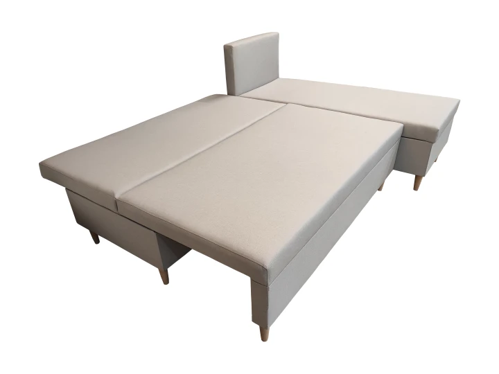 SIWY MAŁY NAROŻNIK ROZKŁADANY SCANDIK MINI 200 CM ROGÓWKA POJEMNIK PRAWY