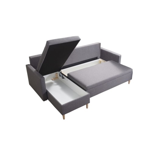 SIWY NAROŻNIK ROGÓWKA ROZKŁADANY SCANDIK BONELL SAWANA 84