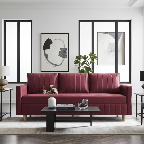 SKANDYNAWSKA SOFA KANAPA ROZKŁADANA DO SALONU Z FUNKCJĄ SPANIA FRIDA 3