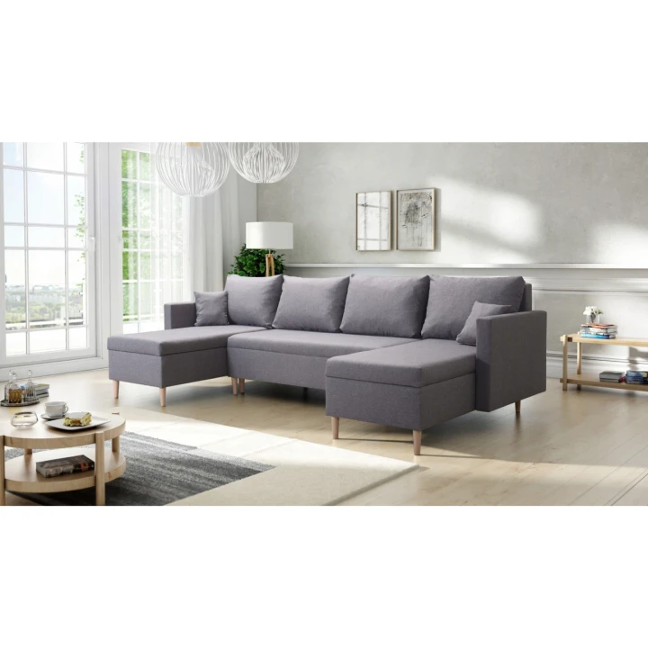 SKANDYNAWSKI DUŻY NAROŻNIK KANAPA ROGÓWKA  SCANDIK -20 %  funkcja spania