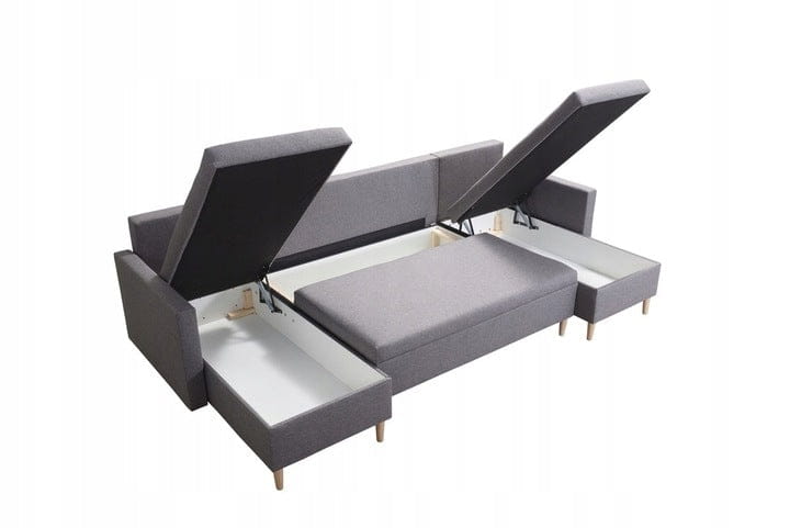 SKANDYNAWSKI DUŻY NAROŻNIK KANAPA ROGÓWKA  SCANDIK -20 %  funkcja spania