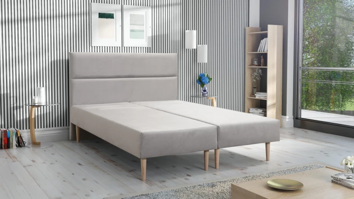 SKANDYNAWSKIE ŁÓŻKO DWUOSOBOWE FREYA BONELL 140X200 CM 5 WZORÓW ZAGŁOWIA