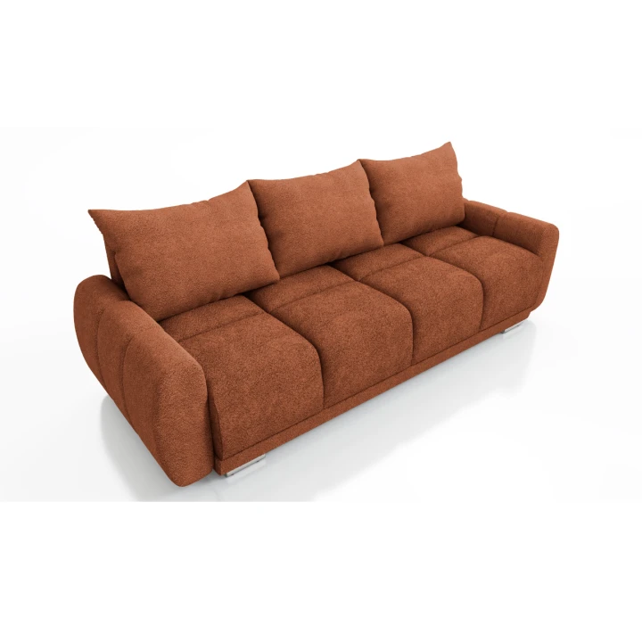 RUDA SOFA HONEY 3 KANAPA DO SALONU  Z FUNCKJA SPANIA I POJEMNIKIEM NA POŚCIEL Tkanina CENTAUR Bounce PLAMOODPORNA BARANEK