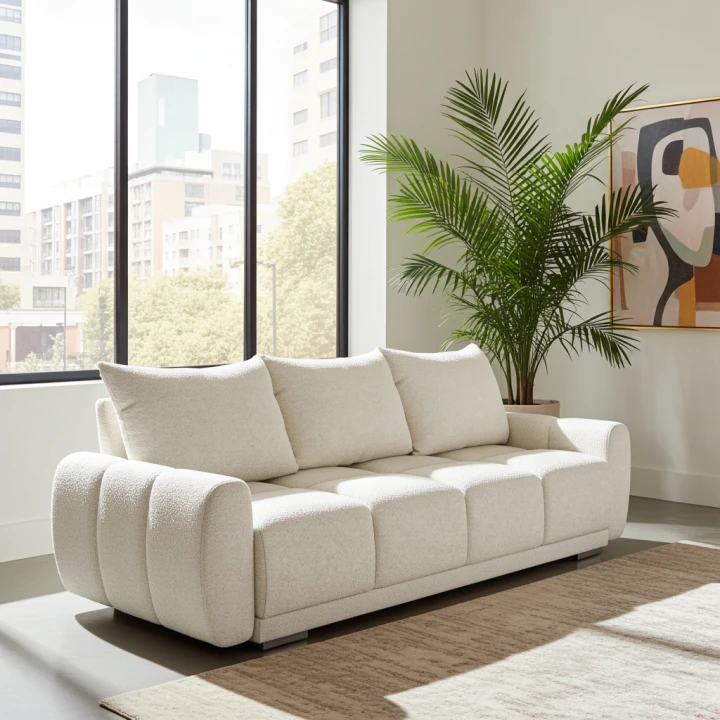 SOFA HONEY 3 KANAPA DO SALONU  Z FUNCKJA SPANIA I POJEMNIKIEM NA POŚCIEL Tkanina Centaur Bounce PLAMOODPORNA 5 KOLORÓW PROMOCJA