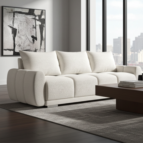 SOFA HONEY  3 KANAPA DO SALONU Z FUNCKJA SPANIA I POJEMNIKIEM NA POŚCIEL Tkanina Centaur Bounce PLAMOODPORNA