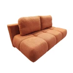 nowoczesna pikowana sofa honey mini  do salonu z funkcja spania + pojemnik na pościel 