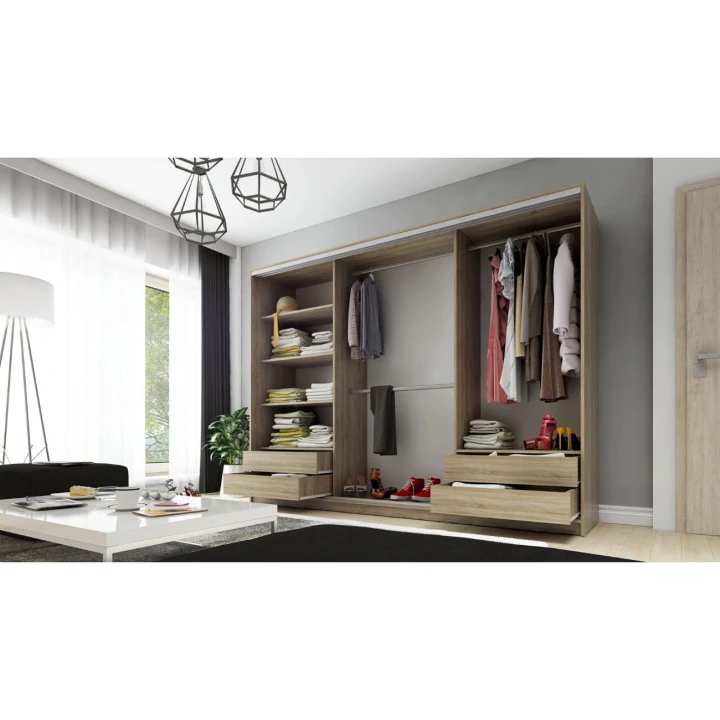 Szafa przesuwna DMSM 3 fronty 270 cm 12 kolorów