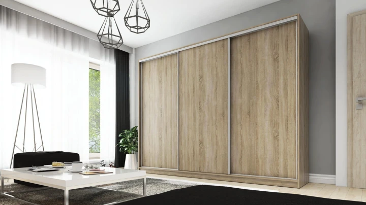 Szafa przesuwna DMSM 3 fronty 270 cm 12 kolorów