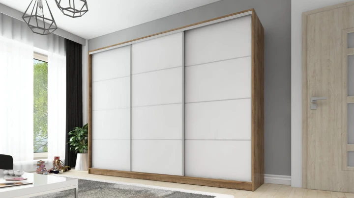 Szafa przesuwna DMSM 3 fronty 270 cm 12 kolorów