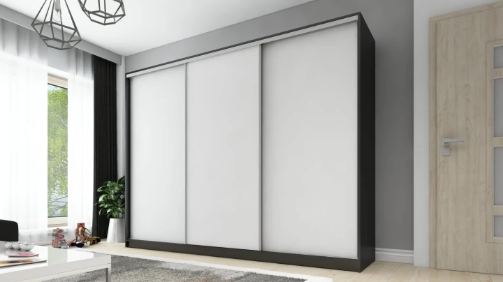 Szafa przesuwna DMSM 3 fronty 270 cm 12 kolorów