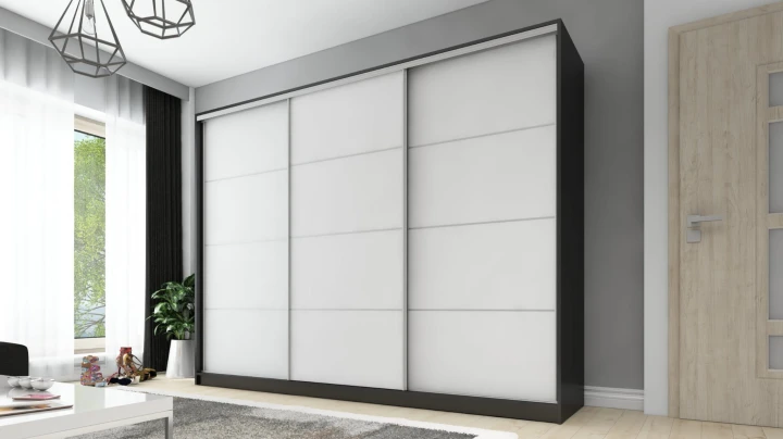 Szafa przesuwna DMSM 3 fronty 270 cm 12 kolorów