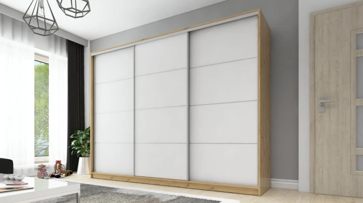 Szafa przesuwna DMSM 3 fronty 270 cm 12 kolorów