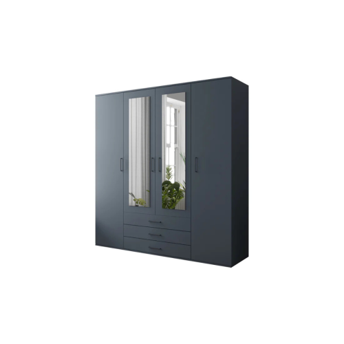 SZAFA GARDEROBA 200 Z LUSTREM SZUFLADY ALFA