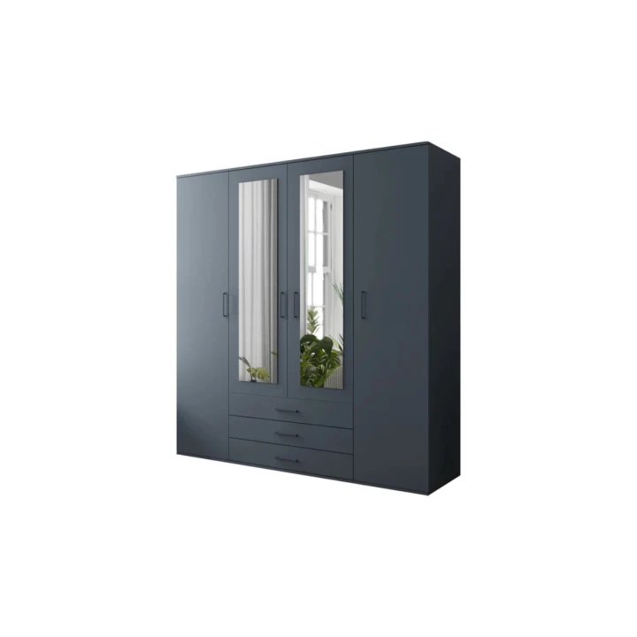 SZAFA GARDEROBA 200 Z LUSTREM SZUFLADY ALFA