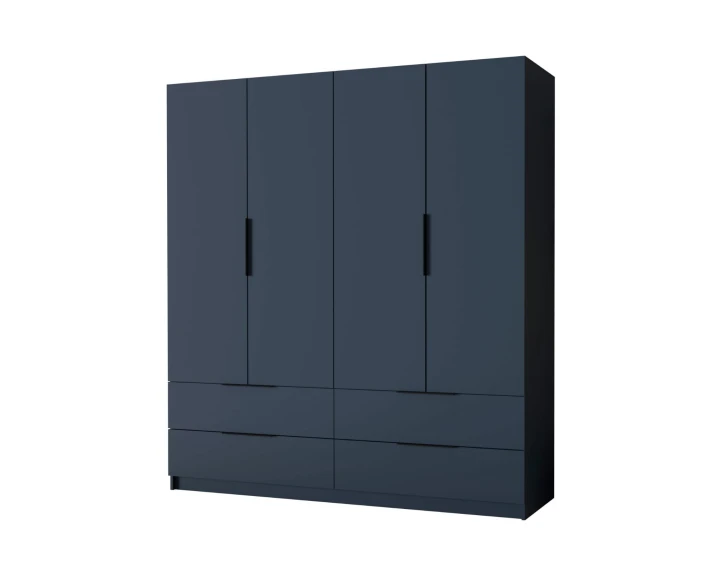 SZAFA GARDEROBA BLUE ŁAMANE DRZWI 4 SZUFLADY