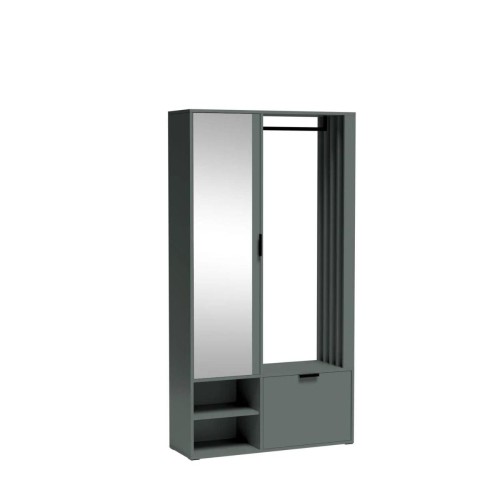 SZAFA GARDEROBA DO PRZEDPOKOJU Z LUSTREM 3 KOLORY LAMELE PÓŁKI 100CM